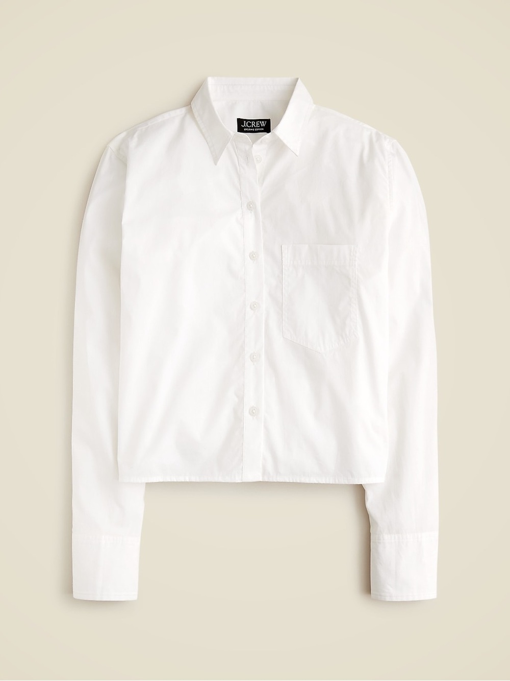 NWT JCrew Cropped Button Up Shirt Size 0 White Regenerative Cotton $118 CD020 - Picture 14 of 14